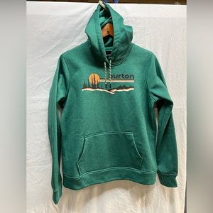 NWOT Burton greenish-teal Oak Pullover
Technical Hiking Hoodie Sweatshirt